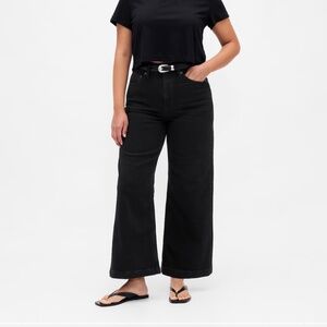 Curvy High Rise StrideWide-Leg Ankle Jeans
